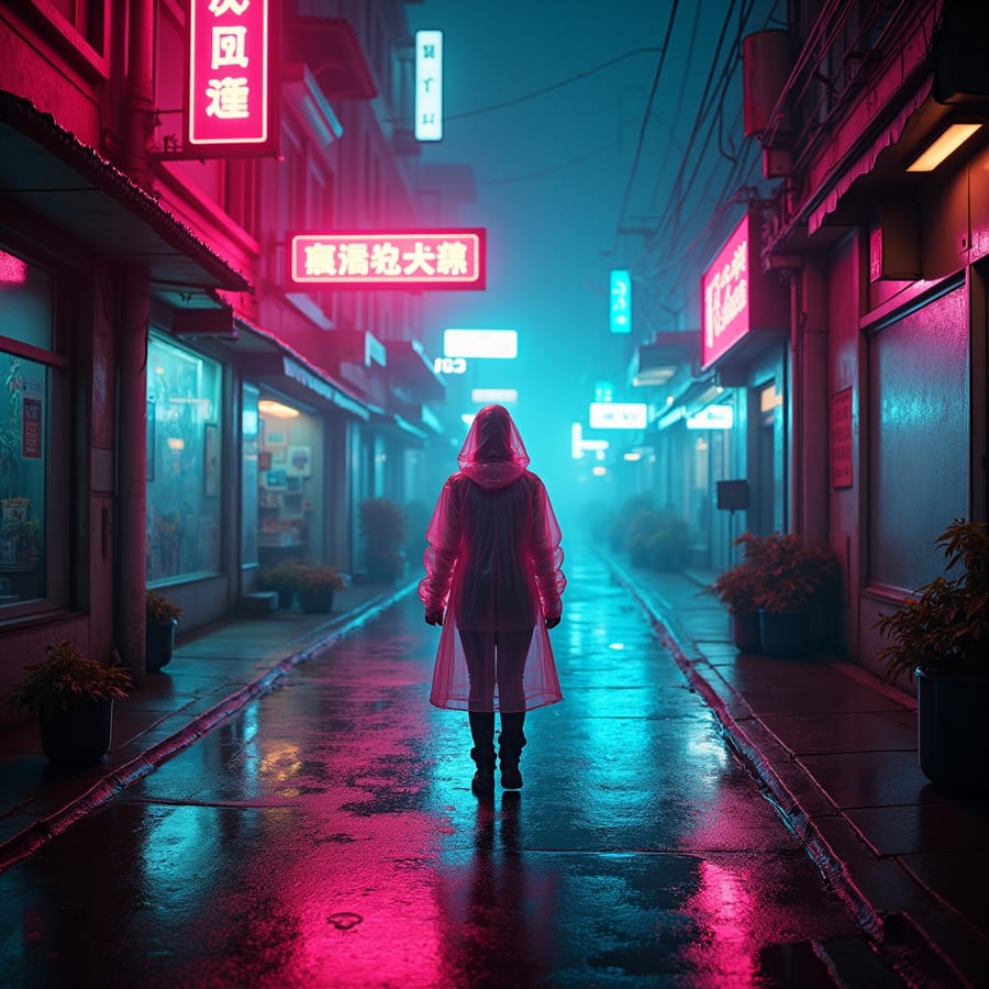 Cyberpunk street